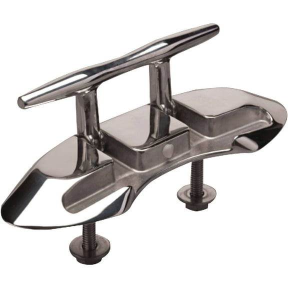 Sea-Dog Line 041404 Folding Stud Mount Cleat, Investment Cast 316 Stainless Steel