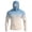 Khaki, variant on Men's Gradient Color Fishing Hoodie with Built-in Face Mask and Thumbhole Cuffs Featuring UPF 50+ Sun Protection Long Sleeve Shirt Sky Blue L