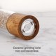 thumbnail image 4 of Molinillo manual de sal y pimienta - Molinillo de madera con núcleo de cerámica ajustable - Molinillo de sal y molinillo de pimienta (juego de dos), 4 of 5