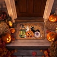 thumbnail image 2 of Deeceymbur Ghost Pumpkin Shaped Bath Mat Halloween Fall Thanksgiving Absorbent Soft Non Slide Entryway Floor Rug, 2 of 7