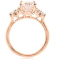 thumbnail image 2 of Pompeii 2 1/3 cttw Oval Morganite & Diamond Engagement Ring 14k Rose Gold (H/I,I1-I2), 2 of 3
