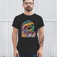 thumbnail image 3 of Tee Hunt Dean Russo Cute Lazy Sloth T-Shirt Funny Wild Life Colorful Men's Tee, Black, Large, 3 of 5