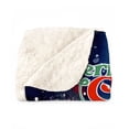 thumbnail image 2 of Merry Christmas and Happy New Year Santa Poodle Holiday Xmas Winter 2025 Cozy Sherpa Blanket Poodles Dog Lover Gifts Idea Warm Soft Throw Blanket - 00024, 2 of 5