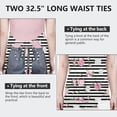 thumbnail image 6 of Pioneer Flower Floral Print Pattern Apron for Women and Men, Cotton Linen Waterproof with Pockets, Adjustable, 33x27 Inch for Kitchen, Gardening, BBQ, Salon, 6 of 6