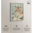 thumbnail image 2 of Spring Magazine Tiger Canvas Vintage Animal Art by Art Remedy, White Frame, 24" x 36", 2 of 7