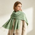 thumbnail image 3 of LUVDA Women's Woven Paisley Shawl Wrap Tassel Cozy for Fall Winter, 3 of 5