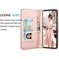 thumbnail image 5 of Tekcoo Wallet Case for Galaxy A51 4G / Galaxy A51 5G 2020 Luxury ID Cash Credit Card Slots Holder Carrying Pouch Folio Flip PU Leather Cover [Detachable Magnetic Hard Case] Lanyard - Rose Gold, 5 of 6