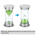 thumbnail image 4 of Uxcell 15 Minute Sand Timer, Sandy Clock, Count Down Sand Glass, Green Sands, 4 of 5