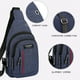 thumbnail image 4 of Bolso bandolera PAVEOS en liquidación, bolso bandolera, mochila bandolera para hombre y mujer, mochila de senderismo, bolso bandolera multiusos, color azul-x, 4 of 5