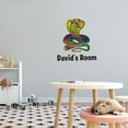 thumbnail image 2 of Personalized Name Animal Wall Decal Colourful Cartoon Snake with its Forked Tongue Out Custom Name Bedroom Wall Decal for boys and girls Snake Themed Kids Room Décor - Size: 36 In x 40 In, 2 of 5
