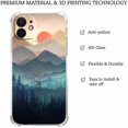 thumbnail image 4 of Mountain Sunset for iPhone 12 Case, Nature Wilderness Landscape Pattern, Trendy Soft TPU Protective Case for iPhone 12, 4 of 5
