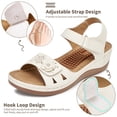 thumbnail image 3 of Ecetana Wedge Sandals for Women Foot Massage Sandals Summer Dressy Platform Walking Sandals, 3 of 6