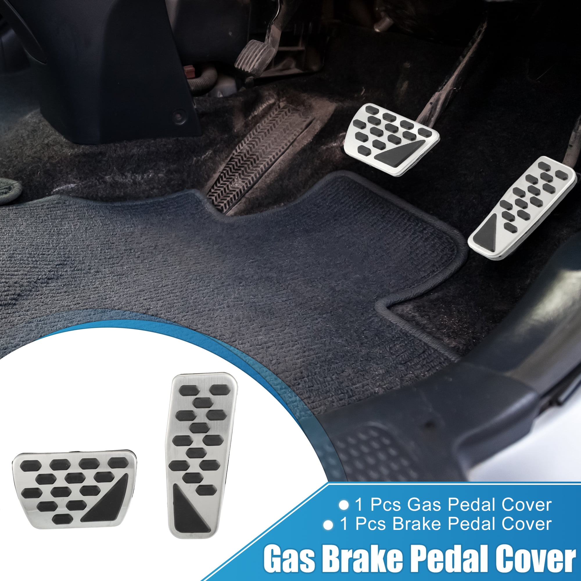 Unique Bargains Gas Brake Pedal Cover for Jeep Wrangler JL 2018-2023 Gladiator