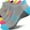 Light gray and dark gray, variant on Running shock-absorbing sports socks, 5 pairs, men's and women's moisture wicking socks, cotton blend