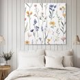 thumbnail image 4 of Watercolor Wildflowers Wall Art Painting on Canvas, Spring Botanical Floral Canvas Art Home Prints Wall Art Framed Modern Artwork for Living Room Bedroom Wall Decor 16x16in, 4 of 9