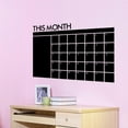 thumbnail image 2 of Big Clearance! Dry Erase Chalkboard Calendar -Vinyl Removable Planner Wall Stickers - Large Reusable Month Calendar Board for Kitchen Fridge, 2 of 6