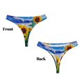 thumbnail image 3 of Fotbe Landscape With Sunflowers Tanga Sin Costuras para Mujer con Estampado – Panties Invisibles, Transpirables y Cómodos para Uso Diario-X-Small, 3 of 6