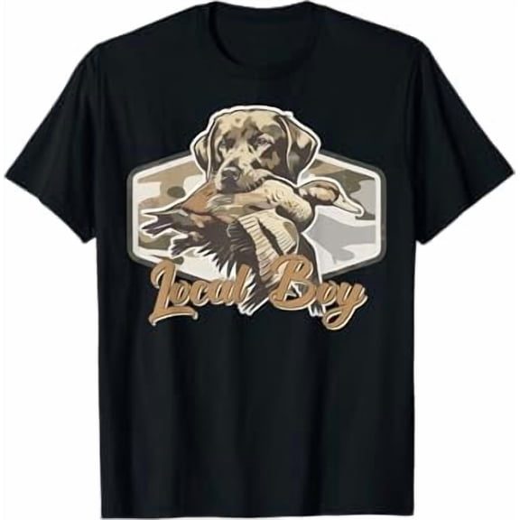 Local Boy Dog Camo Southern Country T-Shirt All Size S-5XL