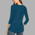 thumbnail image 4 of EDFBUYKRS Long Sleeve Shirts for Women Tunic Tops Thumb Hole Oversized Tshirts Fall Outfits Xl, 4 of 6