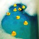 thumbnail image 2 of Juguete de baño para bebé CHAO Pato de goma flotante y chirriante 12 piezas, 2 of 5
