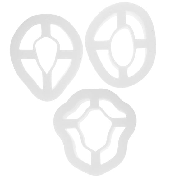 LOLIPPYY 3Pcs White Polymer Clay Cutters for Earrings DIY Craft and Jewelry Making Tools