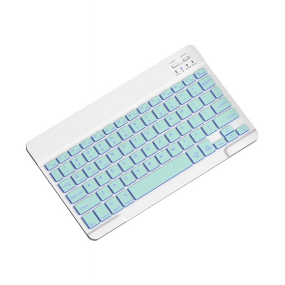 10inch Backlit Keyboard Bluetooth Protable Mini Mute Keyboard for Cell Phones Tablets and Laptops Wireless Keyboard D