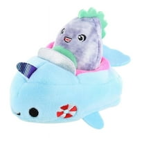 Kellytoy KTY-SQM0020NAR-C Squishville Mini Squishmallow Plush | Chuey the T-Rex in Vehicle