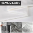 thumbnail image 3 of Black Grey and White Window Curtains for Kitchen Gray Art Abstract Aesthetic Small Short Home Living Room Bedroom Bathroom Drapes Treatment Tiers Fabric 1 Pair, 27.5" W x 36" L, Modern, 3 of 4