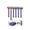 B, variant on TOYOUME Drop Sticks Catch Game Toy with LED Light, Hand Eye Coordination Training, Interactive Reflex Game for Kids 6+, Family Party Activity, A