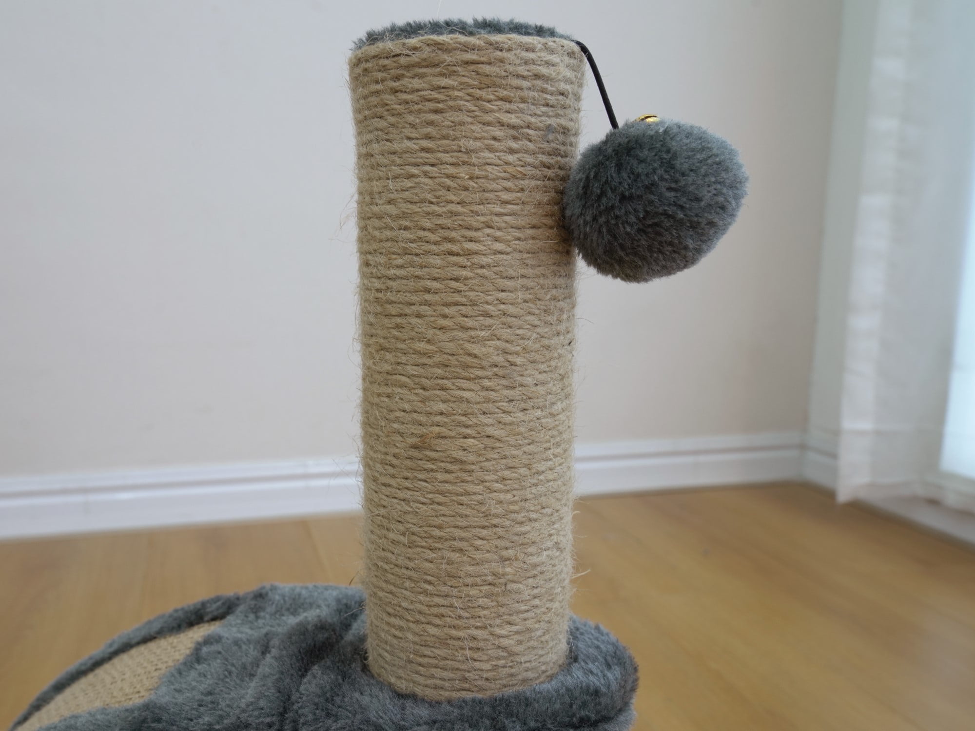 Vibrant Life 2-in-1 Cat Scratching Post, Dark Gray