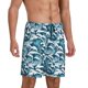 thumbnail image 2 of Fotbe Ocean Waves Pantalones Cortos de Pijama para Hombre, Ropa de Dormir, Pantalones de Pijama Cortos para Hombre-Small, 2 of 6