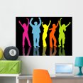 thumbnail image 1 of Colourful People Wall Mural Decal by Wallmonkeys Vinyl Peel and Stick Graphic (36 in W x 25 in H), 1 of 4