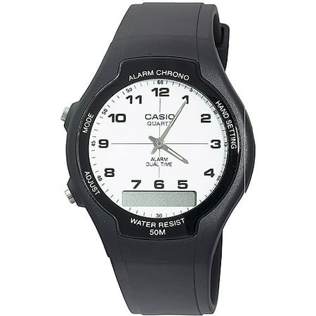 casio black rubber watch