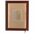 thumbnail image 3 of Aarco Products  Inc. LWL4836W Indoor/Outdoor LED Lighted Display Case with Walnut Wood-Look Finish. Posting Surface is Neutral Burlap Weave Vinyl. 48 in.Hx36 in.W. One Door., 3 of 7