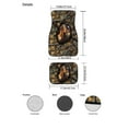thumbnail image 7 of Renewold Horse Camo Hunting Forest Car Floor Mats 4 Pieces Universal Fit Anti-slip Horse Camouflage Front & Rear Car Carpet All Weather Protection for Car SUV Van Truck, All Season, 7 of 7