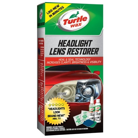 Turtle Wax Headlight Lens Restorer Kit (Best Plastic Headlight Lens Cleaner)
