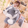 thumbnail image 2 of 60-100cm lovely corky dog plush toy gift lovely animal pillow girl's birthday gift creative plush toy children's Christmas giftgrey80cm Deng Xun unisex, 2 of 2