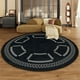 thumbnail image 1 of Home Cloakroom Round Carpet Thickened Anti-slip Mat Modern Style Carpets for Living Room Light Luxury Bedroom Decor Washable Rug My Lux Decor Round, 1 of 12