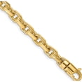 thumbnail image 1 of 14K Yellow Gold 5.9mm Hand-Polished Fancy Link Bracelet (8.5 X 5.9) Made In Peru lk437-8.5, 1 of 5