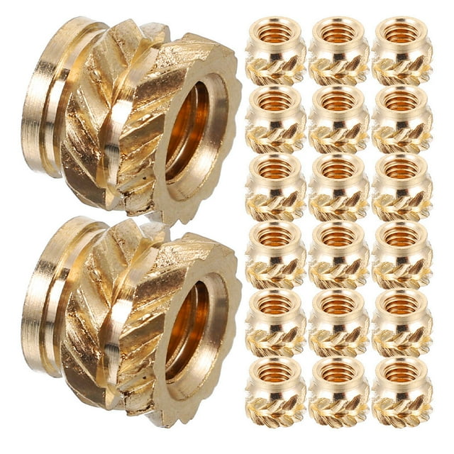 GOOHOCHY 130 Pcs Écrou Moleté en Laiton Inserts Filetés pour Ensemble de Chaleur Insert dans Équipement Mécanique