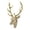 White, variant on Morden Deer Head Wall Hanging Sculpture Geometric Checkered Wall Mount Golden Antler Wall Art Decor for Living Room Bedroom Entryway Farmhouse Wall Decoration