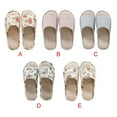 thumbnail image 4 of Linen Indoor Home Slippers For Men And Women Home Garden Household Commodities Slippers, 4 of 8