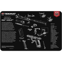 TekMat 17in Printed Gun Cleaning Mat Smith & Wesson Shield, Black