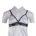 thumbnail image 5 of Sleepwear Women Satin Silk Lace Nightdress Sexy Lingerie Chemise Underwear Nightgown Halter Dresses, 5 of 7