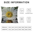 thumbnail image 5 of Chilfamy Daisy Print Throw Pillow Covers Decorative Pillow Cover Square Cushion Cases Soft Cushion Cover Throw Sofa Pillow Case for Home Decor Living Room Bed Couch Car, 5 of 5