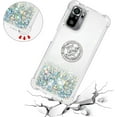 thumbnail image 5 of Case for Xiaomi Redmi Note 10 4G (Not 5G)/Redmi Note 10S with Creativity Clear Quicksand Glitter Flowing Floating Soft w/Stand Bling Diamond Sparkle Phone Case for Redmi Note 10S  Silver, 5 of 14