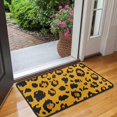 thumbnail image 2 of Yellow and Black Of Leopard Print Door Rugs,Washable Non Slip Door Mats Indoor,Decorative Door Mats,Entry Mat Indoor for Entrance,Bedroom,Kitchen,Bathroom,30"x17", 2 of 6