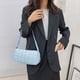 thumbnail image 3 of Bolsa Retro Mujeres Color Sólido PU Cuero Hombro Axila Bolso Bolsos (Azul) JShteea Para Estrenar, 3 of 9