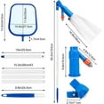 thumbnail image 2 of Pool Cleaning Maintenance Kit With Telescopic Pole,pond Vacuum,landing Net 3-piece Pool Cleaning Set, 2 of 5