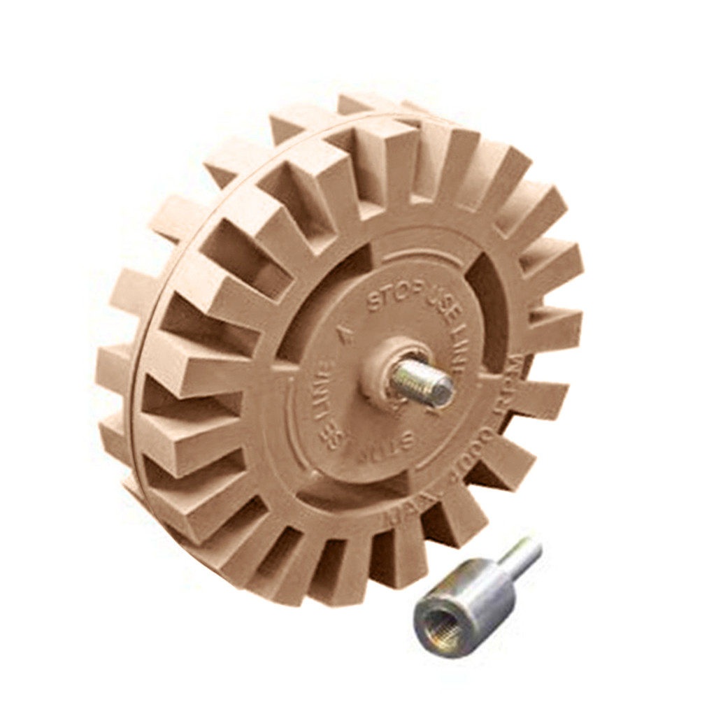 AUWER Decal Remover Rubber Eraser Wheel Adhesive Remover with Drill